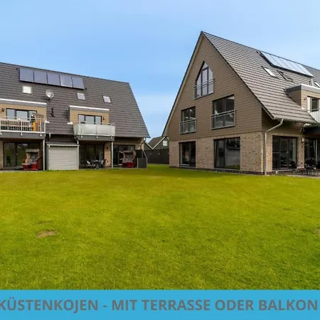 Apartment Haus Kuestenkojen Mit 4 Fuer 1 Bis 18 Pers, E-ladesaeulen, Garten Oder Balkon Busum