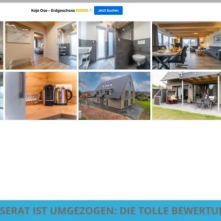 Kuestenkojen Mit 4 Fuer 1 Bis 8 Pers Mit Diversen Schlafzimmern, Garten Oder Balkon Appartamento *