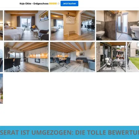 Kuestenkojen Mit 4 Fuer 1 Bis 8 Pers Mit Diversen Schlafzimmern, Garten Oder Balkon * بوسم
